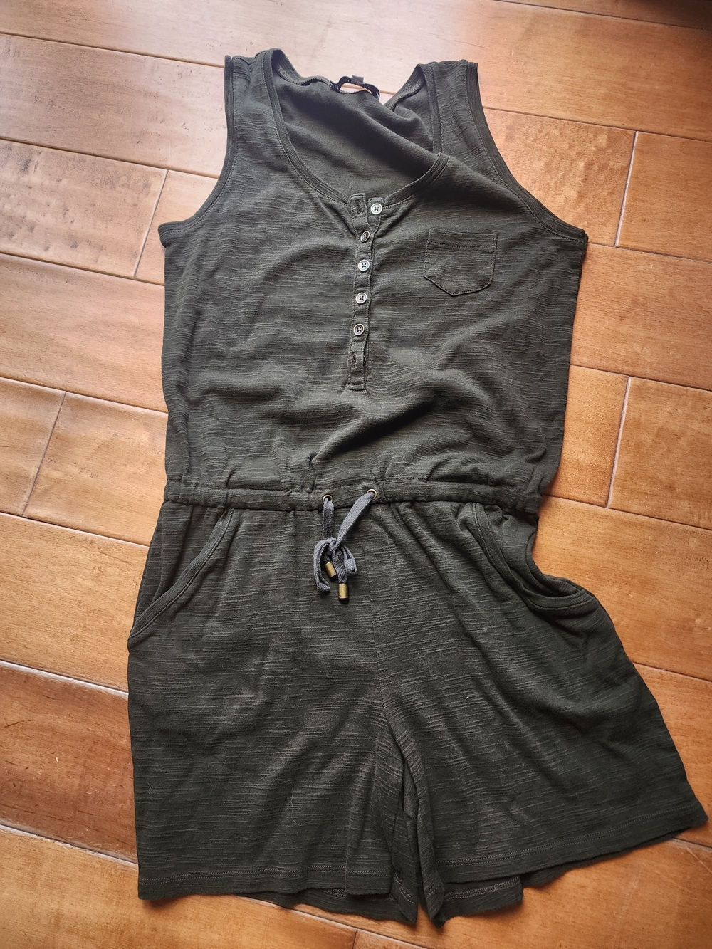 Jones New York Sport Olive Green Romper